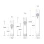 6Pcs 0.17oz(5ml) Clear Plastic Airless Pump Bottle Refillable Empty Travel Size Dispenser Makeup Storage Vial Toiletries Container for Liquid Emulsion Essence Serum Foundation