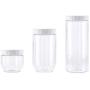 Xdodnev 1 Pcs Kitchen Transparent Food Storage Container with Lids Sealing Pot Cereal Grain Bean Rice Sealed Plastic Milk Powder Jar