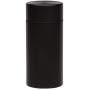 Stash Jar - Airtight Smell Proof Durable Multi-Use Portable Metal Herb Jar Container. Waterproof Aluminum Screw-top Lid Lock Odor. Beautiful Discreet Design Store Herbs Tobacco Spices Securely -Black