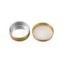 Xigeapg 10Pcs Cans Screw Top Containers Aluminum Round Cans Travel Tins Storage Jar Food Tins Containers Tins With Lids,Gold