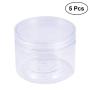 Hemoton 5pcs Sealed Jar Non-toxic Plastic Empty Safe Empty Bottle Storage Containers for Food Cream Scented Tea