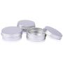 RAYNAG 10 Pieces Round Aluminum Cans Screw Lid Metal Tins Jars Empty Slip Slide Containers,0.5 oz/15 ml