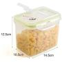 HUPLUE Kitchen Square Food Storage Containers Canister Pantry Organizer Jar Cereal Container Air Tight Canisters with Lids