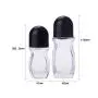 2Pcs Clear Glass Roll-On Deodorant Bottles with Plastic Roller Ball and Black Twist Cap Empty Refillable Deodorant Containers for Essential Oil Aromatherapy Deodorant (50ml/1.69oz) 2Pcs Clear Glass Roll-On Deodorant Bottles with Plastic Roller Ball and Black Twist Cap Empty Refillable Deodorant Containers for Essential Oil Aromatherapy Deodorant (50ml/1.69oz)