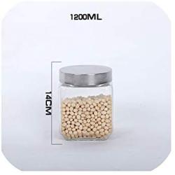 Lead Free Food Glass Jars Miscellaneous Grains Sealed Cans Storage Tanks Piggy Bank Kitchen Storage Jars Transparent Bottles,1100Ml1