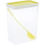 Cereal and Dry Food Storage Container，Colorful Airtight Lids - Bpa Free，Great for Pasta, Rice, Sugar, Flour, Baking, Pet Food & More - Yellow