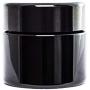 ultravioLeaf 30 ml (1 fl oz) Pocket Size Black Ultraviolet Glass Screw Top Jar | Airtight Stash Container 3-Pack