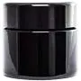 ultravioLeaf 30 ml (1 fl oz) Pocket Size Black Ultraviolet Glass Screw Top Jar | Airtight Stash Container 3-Pack