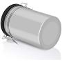 Coffee Container Large Airtight Stainless Steel Tea Storage Chests Kitchen Canister,Gray