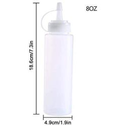 Bottle For Oil And Vinegar - 8/12oz Plastic Squeeze Ketchup Bottle Soy Sauce Bottle Vinegar Seasoning Olive Oil Storage Jar Kitchen Cooking Accessories