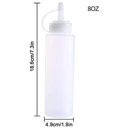 Bouteille pour Huile et Vinaigre - 8/12oz Squeeze Ketchup Bottle Soy Sauce Bottle Vinegar Seasoning Olive Oil Storage Jar Kitchen Cooking Accessories Bouteille pour Huile et Vinaigre - 8/12oz Squeeze Ketchup Bottle Soy Sauce Bottle Vinegar Seasoning Olive Oil Storage Jar Kitchen Cooking Accessories