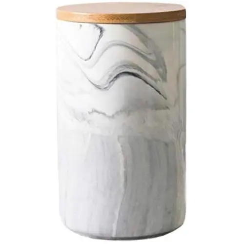 Keramik Cookie Jar mit Deckeln, luftdichte Speichereimer aus Ton, BPA-frei, Groß für Küche, Pantry, Kanister, für Süßwarenladen, 1,2L/1,5L (Größe: 1,2L)