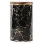 Food Storage Jar, Ceramic Kitchen Canisters with Airtight Seal Bamboo Lid, Food Storage Canister for Tea, Coffee Bean, Spice, Sugar, Flour (98x128mm)