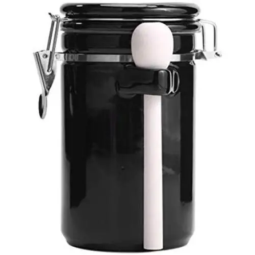 Cookie Jar Ceramic with Lids Airtight, Pottery Food Storage Containers Bpa Free Large for Kitchen Pantry Canisters Bulk Candy Store, 1.5L (Color : Black) Cookie Jar Ceramic with Lids Airtight, Pottery Food Storage Containers Bpa Free Large for Kitchen Pantry Canisters Bulk Candy Store, 1.5L (Color : Black)