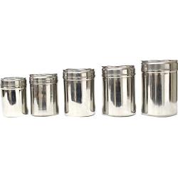 Rabinyod Bulan 5 Piece Mini Canisters With Glass Lids