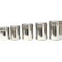 Rabinyod Bulan 5 Piece Mini Canisters With Glass Lids