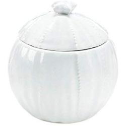 Ceramic Jar With Lid, Pure White Cotton Ball Container Food Ceramic Jar Decor (Sold by Case, Pack of 24)