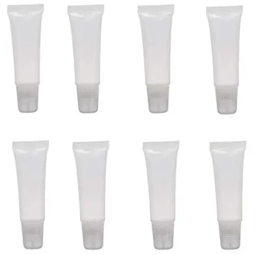 20 Stück 8ml Leere Lippengloss-Tubes, Wiederbefüllbar, Mini Klare Lippengloss-Behälter, Tragbar, für DIY Lippengloss, Balm, Lip Oil, Kosmetik Probebehälter