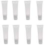 20Pcs 8ml Empty Lip Gloss Tubes Refillable Mini Clear Lip Gloss Balm Container Portable Travel Soft Empty Tubes for DIY Lip Gloss Balm Lip Oil Makeup Cosmetic Sample