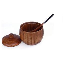 Mini Spice Jars Creative seasoning tank solid wood solid seasoning box kitchen supplies