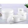 6 PCS 50ML 1.7OZ White PP Facial Care Cream Bottle with Liners Dome Lid Empty Refillable Leakproof Cosmetic Jars Body Cream Pots Cases Lotion Dispense Boxes Container Balm Storage Tins