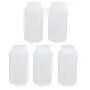 uxcell 5pcs 1000ml PE Plastic Wide Mouth Sealed Liquid Storage Bottle Container White uxcell 5pcs 1000ml PE Plastic Wide Mouth Sealed Liquid Storage Bottle Container White