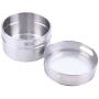 vivaBKK Magnetic Stainless Steel Spice Pot Herb Seasoning Jar Storage Kitchen Transparent Lid Tins Set of 12 pcs