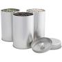 Tea Tins Canister Set with Airtight Double Lids for Loose Tea - Small Kitchen Canisters for Tea Coffee Sugar Storage, Loose Leaf Tea Tin Containers by SilverOnyx - Tea Canisters - 4 pc