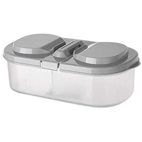 Amandaz Double Layer Storage Box Food Storage Organizer, Lunch Box,Coarse Cereals Sealed Cans