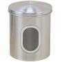 Cwg Set of 3 Tea Sugar and Coffee Storage Canister Stainless Steel Airtight Food Canister Jars with Window