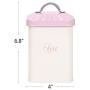 Sams Home Pink X649 Metal Square Box Home Kitchen Gifts Bread Bin/Box/Container Biscuit Tea Coffee Sugar Tin Canister Set