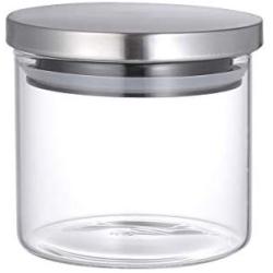 TOPBATHY Glass Food Storage Jars Airtight Sealed Canister Kitchen Moistureproof Storage Container with Stainless Steel Lid