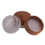 2PCS 5g/5ml/0.17oz Empty Upscale Frosted Glass Cream Jar Bottle Cosmetic Dispenser Refillable Container Pot Vial Holder Sample Storage with Eco Bamboo Lid For Eye Cream Lotion Ointments Lip Balm