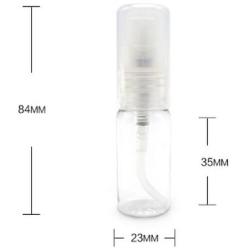 12Pcs Empty Refillable Clear Plastic Essential Oil Pump Bottle Lotion Mask Cream Dispenser Containers (15 ML)