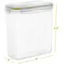 Perlli Cereal Container Storage Set - #1 Recommended 2 Piece 100% Airtight Dry Food Storage Containers with 4 Side Locking Lid with Dispenser - BPA Free Plastic Containers for Flour, Sugar, Rice