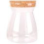 UPKOCH 550ML Candy Jar Transparent High Borosilicate Glass T-shaped Kitchen Storage Jar Sealing Bottle with Lid Food Grain Container