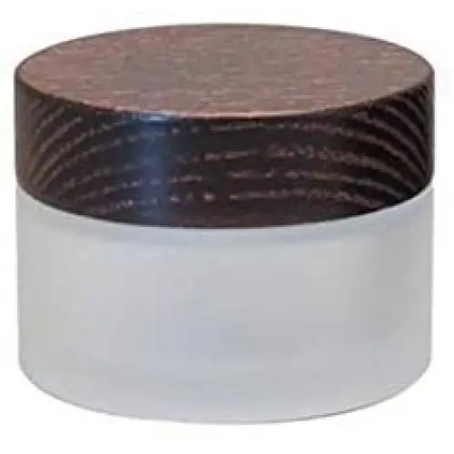 Bouteilles en verre recyclables Erioctry avec doublures et couvercles en bois naturel, pots à crème en verre dépoli (30g) Bouteilles en verre recyclables Erioctry avec doublures et couvercles en bois naturel, pots à crème en verre dépoli (30g)