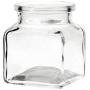 Viva Haushaltswaren 6 Glass Containers 150 ml with Cork Stoppers for Spices, Salt, Gifts, etc and Wooden Spice Scoop, Glass, 120 ml