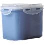 Volwco Airtight Cereal Storage Containers- Plastic Clamshell Food Storage Containers with Lids,BPA Free,Multifunction Storage Jar for Cereal/Snacks/Flour