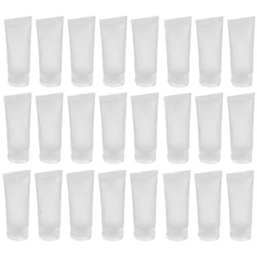 24 Tubes Récipients Transparents de 30ml (1oz) pour Cosmétiques, Lotion, Shampoing, Nettoyant Visage, Contenants Souples avec Bouchon à Enclenchement 24 Tubes Récipients Transparents de 30ml (1oz) pour Cosmétiques, Lotion, Shampoing, Nettoyant Visage, Contenants Souples avec Bouchon à Enclenchement