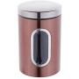 homozy Food Storage Canister - Food Storage Canister with Lids, Food Storage Jar for Home and Kitchen Serving for Coffee, Sugar, Tea, Flour and More - Brown