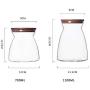 YILUYC Glass Sealed Cans, Sealed Food Storage Containers with Lids for Storing Dried Fruits, Tea, Coffee, Etc. to Keep Food Dry and Fresh