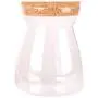 UPKOCH Glasbehälter mit Korkverschluss Lebensmittel-Aufbewahrungsgläser Borosilikatglas Behälter Verschlussflasche (Korkdeckel) T-förmig 1 Stück 1000ml