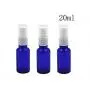 3er Set Leere Refillbare Glas Lotion Pumpflasche Behälter Duschgel-Essenzöl-Shampoo Probenpressflasche Glasbehälter für Kosmetik & Make-up (20ml/0.67oz)
