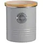 Typhoon Living Airtight Coffee Storage Canister with Bamboo Lid, Grey, 1 Litre Typhoon Living Airtight Coffee Storage Canister with Bamboo Lid, Grey, 1 Litre