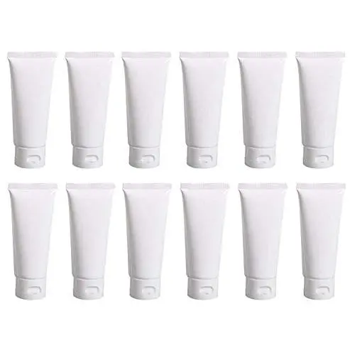 12 PCS 100ML 3.4OZ White Plastic Soft Squeeze Hose Bottle Cosmetic Facial Care Tolietry Packing Vial Container with Flip Cap Cream Lotion Sample Dispense Tube for Travel Home Use 12 PCS 100ML 3.4OZ White Plastic Soft Squeeze Hose Bottle Cosmetic Facial Care Tolietry Packing Vial Container with Flip Cap Cream Lotion Sample Dispense Tube for Travel Home Use