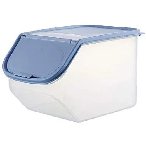 Conteneur de Rangement en Plastique avec Couvercle pour Céréales, Riz, Nourriture pour Animaux Domestiques (2518.817cm, Bleu) Conteneur de Rangement en Plastique avec Couvercle pour Céréales, Riz, Nourriture pour Animaux Domestiques (2518.817cm, Bleu)