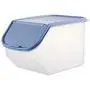 Conteneur de Rangement en Plastique avec Couvercle pour Céréales, Riz, Nourriture pour Animaux Domestiques (2518.817cm, Bleu) Conteneur de Rangement en Plastique avec Couvercle pour Céréales, Riz, Nourriture pour Animaux Domestiques (2518.817cm, Bleu)