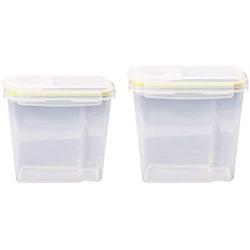 Kitchen Food Storage Jar Airtight Food Storage Plastic Kitchen Food Case Cereal Grain Bean Rice Storage Container Boxes (Size : L)