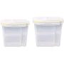 Kitchen Food Storage Jar Airtight Food Storage Plastic Kitchen Food Case Cereal Grain Bean Rice Storage Container Boxes (Size : L)